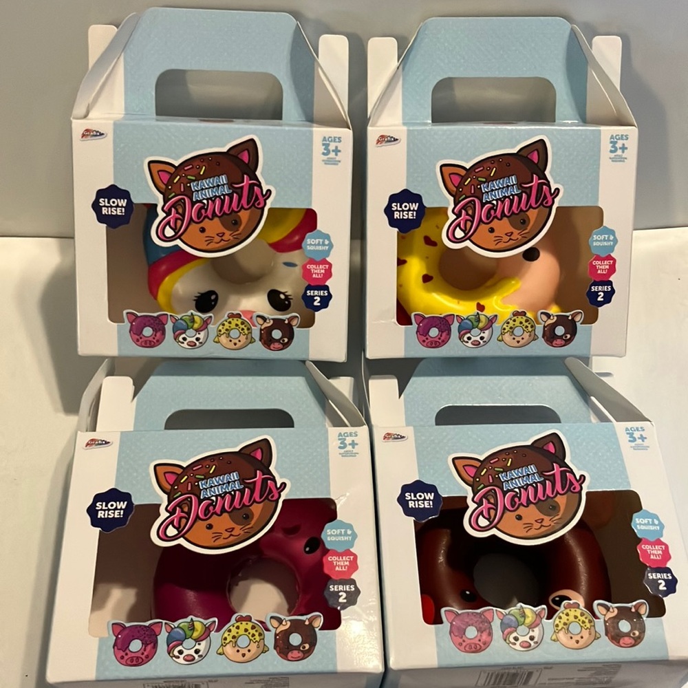 Animal Donuts Slow Rise Squishy Sensory Toys Full Set Series 2‎